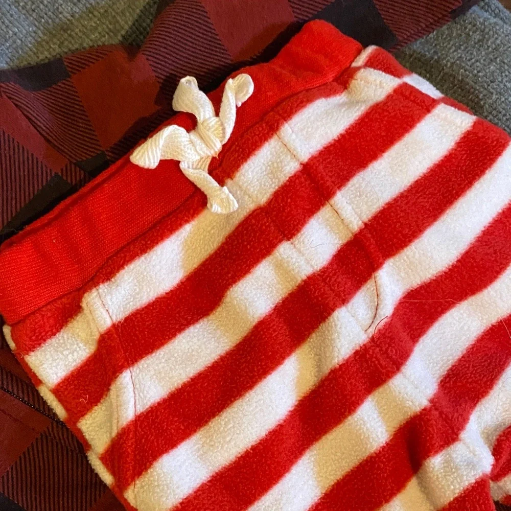 Set of 7 Christmas holiday sleepwear outfits sz 3-6 and 6 mos